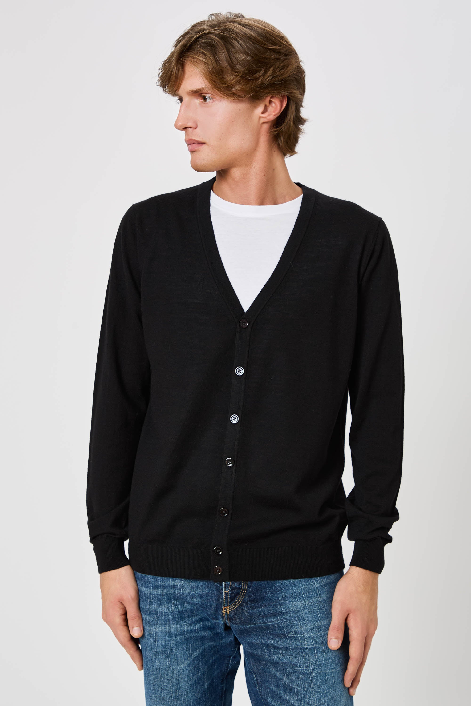 Man Buttoned Cardigan