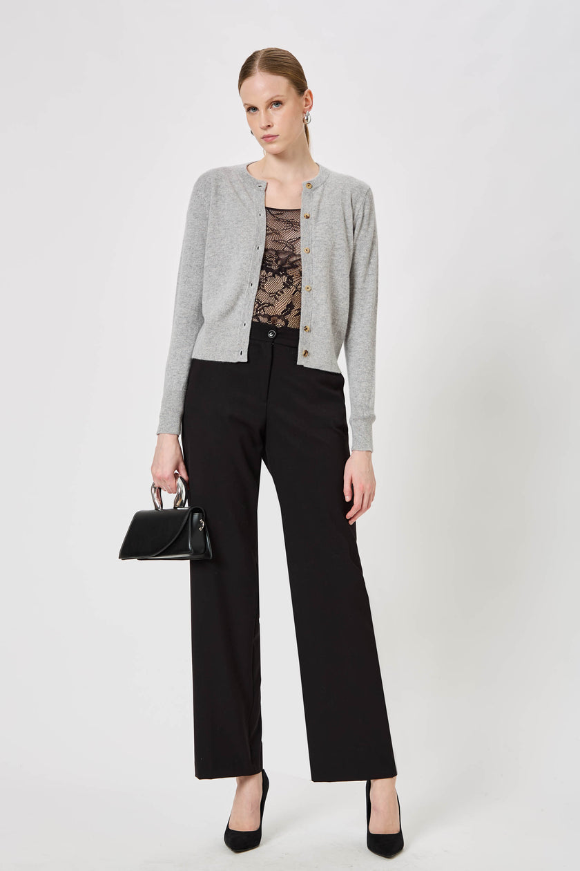 Woman Buttoned Cardigan