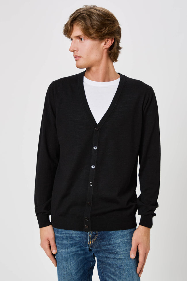 Cardigan con Bottoni Uomo